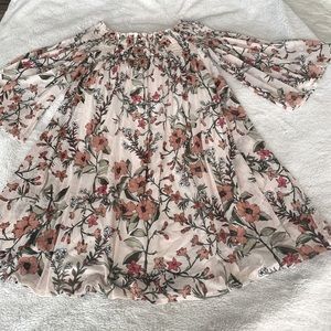 off the shoulder floral dress